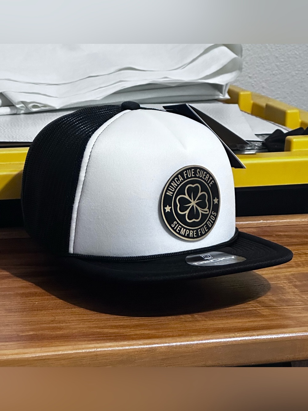 Nunca Fue Suerte Siempre Fue Dios,Trebol Hat,gorra Del Trebol,Trebol De Suerte